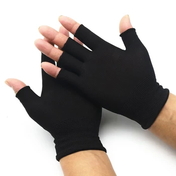 Ръкавици Без Пръсти на Полпальца За Жени И Мъже, Вълнени Плетени Ръкавици на Китката, Памучни Ръкавици